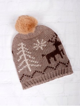 Fashion Knitted Reindeer Hat