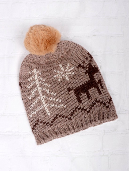 Fashion Knitted Reindeer Hat
