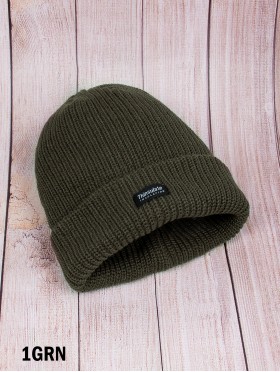 Knitted Hat With Brim