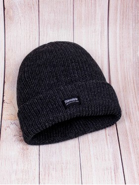 Knitted Hat With Brim