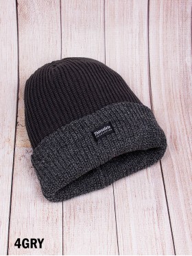 Knitted Hat With Brim