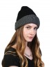 Knitted Hat With Brim