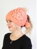 CABLE KNIT HAT WITH POM POM