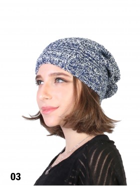 Two Toned Knitted Hat (fleeced inside) 