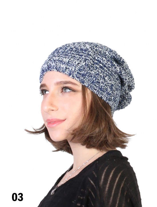 Two Toned Knitted Hat (fleeced inside) 