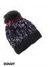 Sequin Scale “Color Changing”  Knitted Hat With Pom Pom (Plush inside)