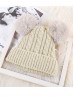 Kids Double Pom Pom Knitted Hat (Plush Inside)