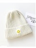 Knitted Hat W/ Smiling Face