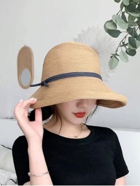 Japanese Paper Grass Super Soft Foldable Hat with Bow