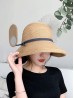 Japanese Paper Grass Super Soft Foldable Hat with Bow