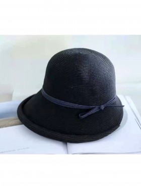 Japanese Paper Grass Super Soft Foldable Hat with Bow