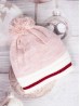 Knitted Double Layer Camp Hat W/Pompom Knitted Double Layer Camp Hat W/Pompom