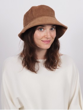 Solid Color Corduroy Bucket Hat 