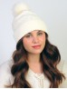  Soft Diamond Knitted Hat with Plush Pom Pom (Plush Inside)