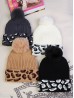 Leopard Pompom Beanie