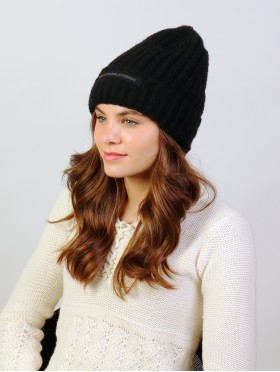  Cable Knitted Hat W/ Faux Fur