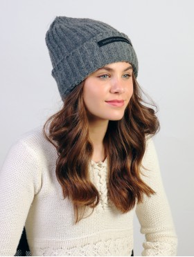  Cable Knitted Hat W/ Faux Fur 