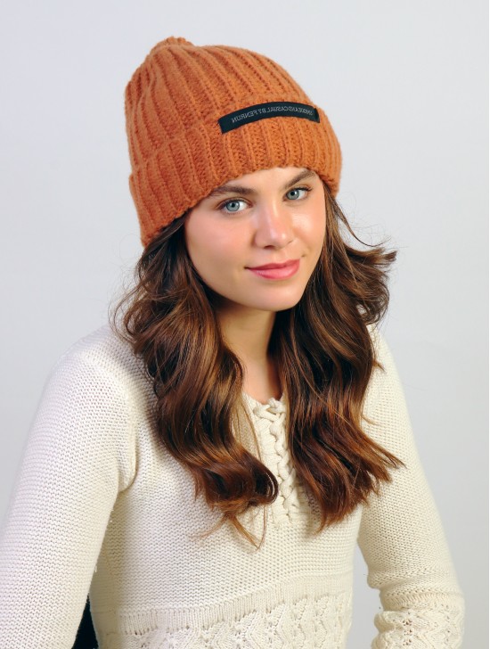  Cable Knitted Hat W/ Faux Fur 
