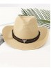 Wide Brim Cowboy Hat/ Studded Band & Bull Emblem Wide Brim Cowboy Hat/ Studded Band & Bull Emblem