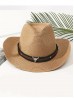 Wide Brim Cowboy Hat/ Studded Band & Bull Emblem Wide Brim Cowboy Hat/ Studded Band & Bull Emblem