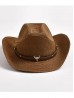 Wide Brim Cowboy Hat/ Studded Band & Bull Emblem Wide Brim Cowboy Hat/ Studded Band & Bull Emblem