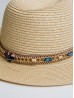 Wide Brim Cowboy Hat/ Jewel Studded Band 