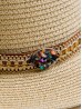Wide Brim Cowboy Hat/ Jewel Studded Band Wide Brim Cowboy Hat/ Jewel Studded Band