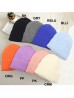 Knitted Lined Hat With Brim