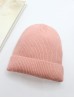 Knitted Lined Hat With Brim
