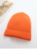 Knitted Lined Hat With Brim