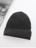 Knitted Lined Hat With Brim