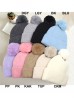 Knitted Lined Hat With Removable Pompom