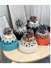 Fashion Knitted Hat W/ Colorful Pompom 