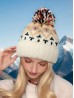 Fashion Knitted Hat W/ Colorful Pompom 