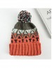 Fashion Knitted Hat W/ Colorful Pompom 