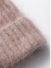 Knitted Lined Hat With Brim 