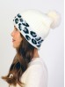 Leopard Pompom Beanie