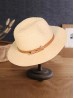 Wide Brim Summer Hat W/ Belt and Buckle