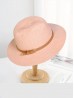 Wide Brim Summer Hat W/ Belt and Buckle
