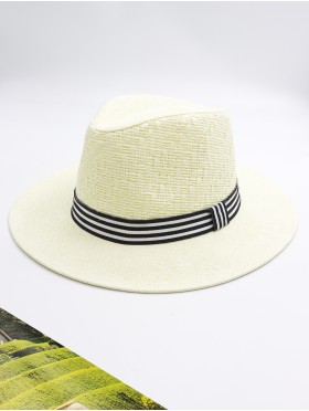 Unisex Fedora Hat W/ Striped Band