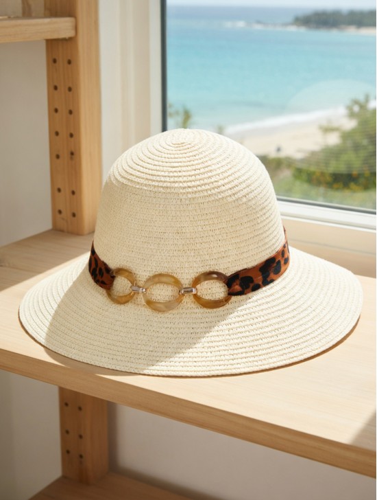 Summer Wide Brim Hat W/ Strap