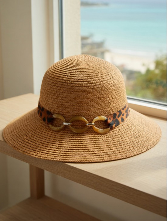 Summer Wide Brim Hat W/ Strap