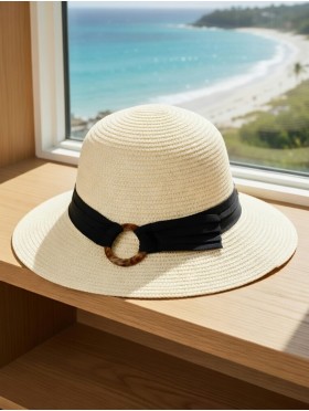Summer Wide Brim Hat W/ Strap