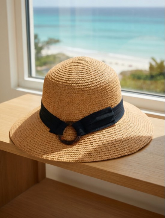 Summer Wide Brim Hat W/ Strap