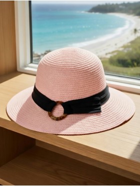 Summer Wide Brim Hat W/ Strap