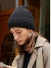 Knitted Lined Hat With Brim