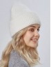 Knitted Lined Hat With Brim 
