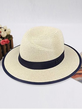 Summer Fedora Hat W/ Black Edge