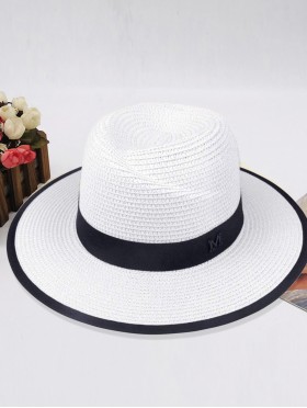 Summer Fedora Hat W/ Black Edge