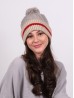 Cable Knitted Camp Hat W/ Pompom (Plush Inside)